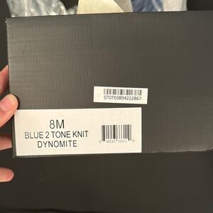 NEW Blue 2 Tone Knit Atheltic Shoes